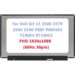15.6" LCD Replacement Compatible with Dell G3 15 3500 3590 P89F002 P89F001 K055G 0K055G G5 5590 5500 G7 7590 G5 SE 5505 Screen LCD Display Panel FHD (144Hz 40pin)