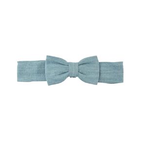 RuffleButts® Baby/Toddler Girls Light Wash Denim Headband - 0-24m