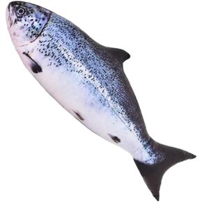 31.5 Inch Simulation Fish Plush Toy Pillow Soft Fish Cushion Pillow Stuffed Animal Toy for Cat Pets or Kids Birthday Gifts