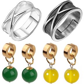 Goku Black Ring,with Potara-Earring Time-Ring Cosplay Prop Accessories