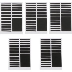 5Pcs Black Invisible Ring Size Adjuster for Loose Rings 6 Sizes Jewelry Guard Spacer Fitter Black Jewelry Making Tools and Accessories