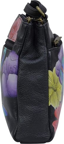 Anna by Anuschka Women's Hand-Painted Genuine Leather Crossbody Organizer in Kuwait