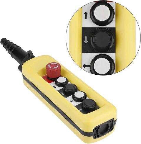 التحكم في رافعة الرافعة، 4 أزرار تحكم في دفع الرافعة، مصنوعة من بلاستيك ABS، XAC-A4713 in Kuwait