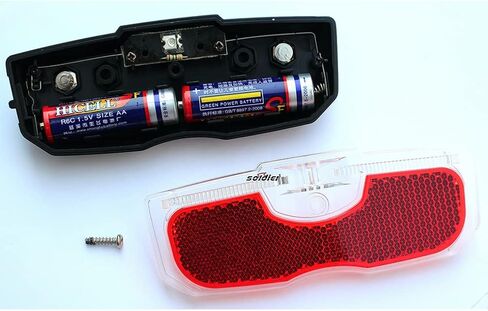 ضوء خلفي عاكس للدراجة، عاكس خلفي آمن للركوب ليلاً في الهواء الطلق، ضوء خلفي للدراجة لركوب الدراجات الليلية باللون الأحمر in Kuwait