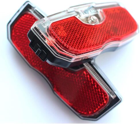 ضوء خلفي عاكس للدراجة، عاكس خلفي آمن للركوب ليلاً في الهواء الطلق، ضوء خلفي للدراجة لركوب الدراجات الليلية باللون الأحمر in Kuwait