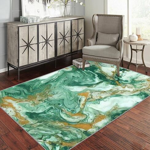 Marble Blue Ultra Violet Black Abstract Neon Purple Wave Gradient Art Rugs Soft Non-Slip Indoor Outdoor Living Room Bedroom Kids Modern Home Decor Carpet Mat, Multicolor, 31x47in(80X120cm) in Saudi Arabia