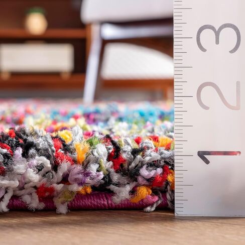 سجادة منطقة NuLOOM Kindra بوهيمية ذات دوائر أشعث، 3x5، متعددة in Saudi Arabia