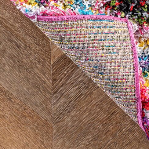 سجادة منطقة NuLOOM Kindra بوهيمية ذات دوائر أشعث، 3x5، متعددة in Saudi Arabia