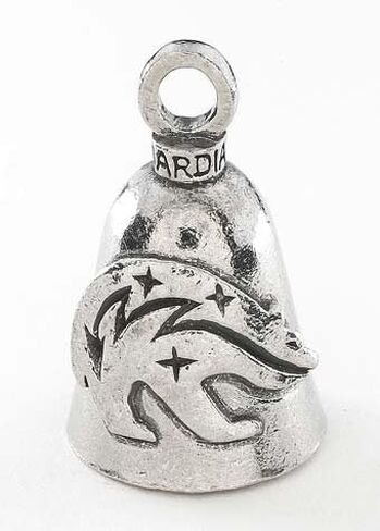جرس Guardian Bell Sentiment Good Luck مع حلقة مفاتيح وحقيبة مخملية سوداء | جرس دراجة نارية | بيوتر خالي من الرصاص | صنع فى أمريكا in Kuwait