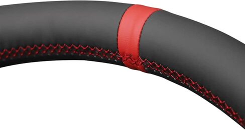 MEWANT DIY Hand Stitch Black Alcantara Steering Wheel Cover for Ford F150 Lightning F350 F450 Expedition 2022-2024 in Kuwait