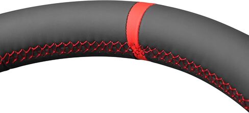 MEWANT DIY Hand Stitch Black Alcantara Steering Wheel Cover for Ford F150 Lightning F350 F450 Expedition 2022-2024 in Kuwait