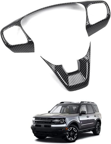 Autorder Custom Fit for Accessories 2021 2022 2023 2024 Ford Bronco Sport Carbon Fiber Button Frame Panel Cover Center Console Interior Trim in Saudi Arabia