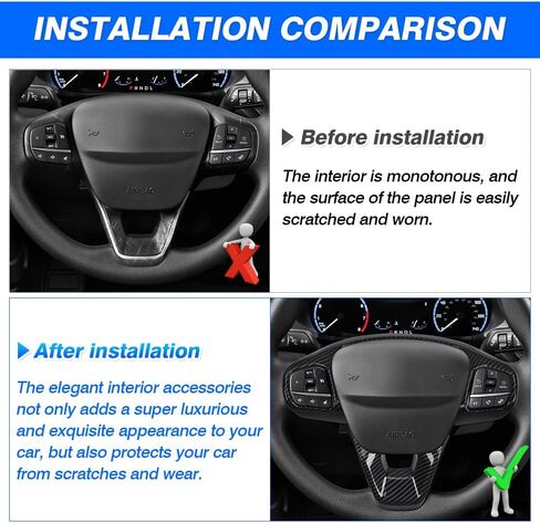 Autorder Custom Fit for Accessories 2021 2022 2023 2024 Ford Bronco Sport Carbon Fiber Button Frame Panel Cover Center Console Interior Trim in Saudi Arabia