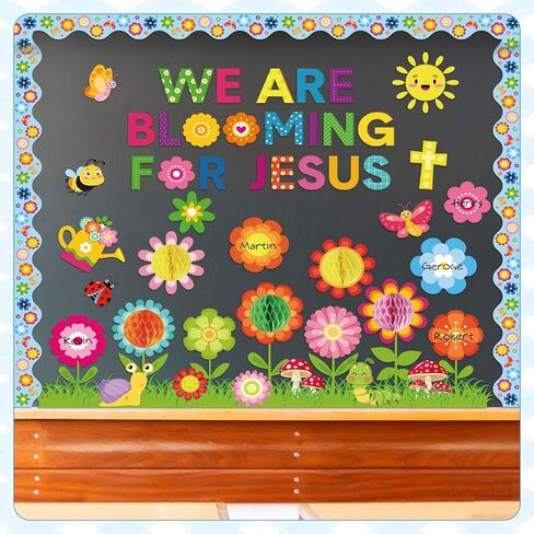 66 Pcs Dream Big The Sky is The Limit Bulletin Board Sets Hot Air Balloon Cloud Borders 3D Honeycombs First Day of School Classroom Bulletin Board Decorations in Saudi Arabia