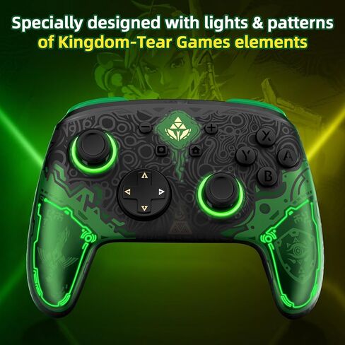 وحدة تحكم IINE Switch Pro، وحدات تحكم التبديل اللاسلكية للتبديل/Lite/OLED، وحدة تحكم لوحة الألعاب عن بعد مع وظائف NFC/6-Axis Gyro/Rumble/Turbo/Macro in Kuwait