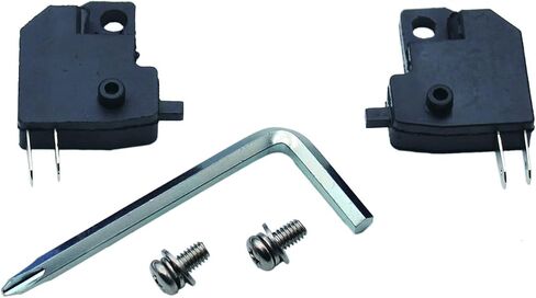 Left Right Brake Light Switch for GY6 50cc 125cc 150cc QMB139 QMJ157 Chinese Scooter Moped ATV Peace Jonway SSR (Left+Right) in Saudi Arabia