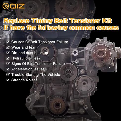 طقم حزام توقيت المحرك QIZ TCKWP338 مع مضخة مياه مناسبة لـ 2009-2018 Chevy Cruze Sonic Aveo Aveo5، 2009-2010 Pontiac G3 1.6L، 2007-2008 Saturn Astra 1.8L يستبدل 25195119 24422964 in Saudi Arabia