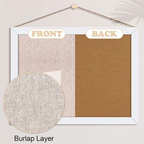 Teling 6 Pack Wood Bulletin Boards with Linen 12''x 16'' Cork Board for Walls with 60 Pushpin Decorative Hanging Pin Board Wood Framed Display Bulletin Board for Room School Office Bedroom (Black) in Saudi Arabia
