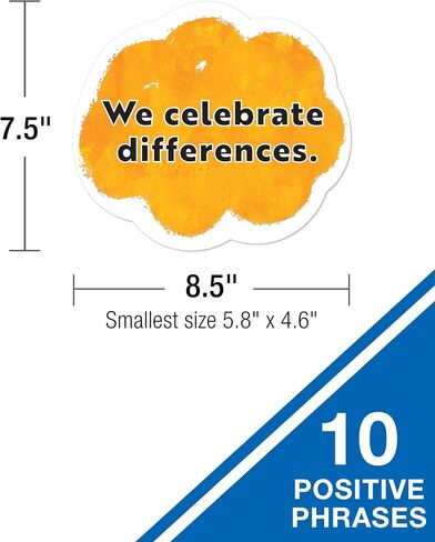 Carson Dellosa Our Strength is Our Diversity Bulletin Board Set—Colorful 5-Piece Banner with Map, Hearts, and Children Cutouts, Classroom or Homeschool Décor (22 pc) in Saudi Arabia