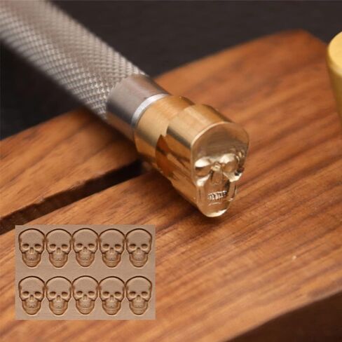 Singring الجمجمة الجلود ختم أداة الجماجم نحت اللكمات ختم ختم العمل نحت سرج للحرف اليدوية النحاس in Kuwait