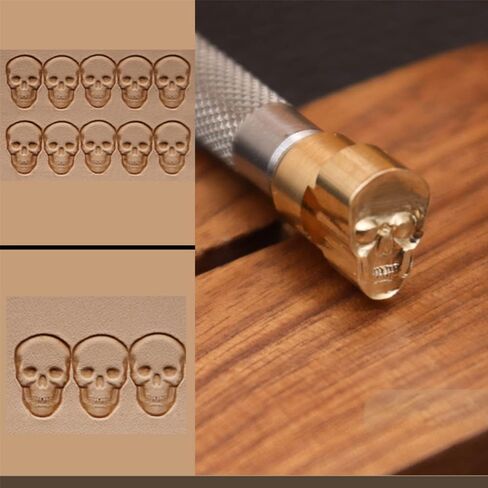 Singring الجمجمة الجلود ختم أداة الجماجم نحت اللكمات ختم ختم العمل نحت سرج للحرف اليدوية النحاس in Kuwait