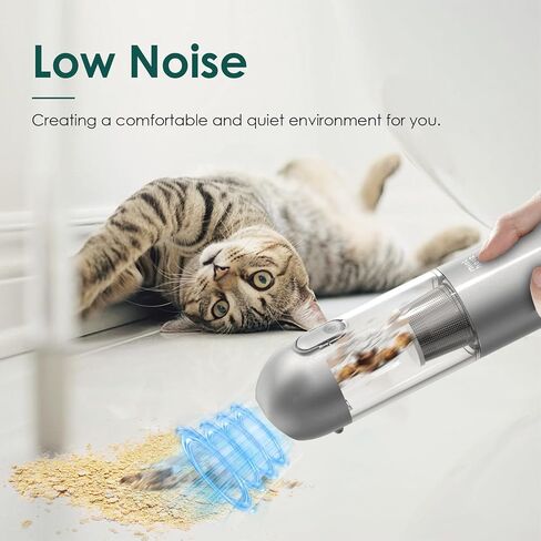 مكنسة كهربائية للسيارة من مينثوز 17000 باسكال - 120 وات مكنسة كهربائية محمولة لاسلكية مع ضوء LED/SOS، مكنسة كهربائية محمولة للسيارة/المنزل/المكتب/شعر الحيوانات الأليفة in Kuwait