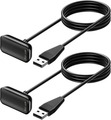 Oumida Charger for Fitbit Luxe Replacement USB Charging Cable (2 Pack) 1.6ft Durable Portable Charging Dock Cord for Fitbit Luxe Accessories in Saudi Arabia