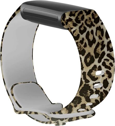 navor Compatible with Fitbit Charge 5 Adjustable Band, Soft Silicone Replacement Fitness Floral Printed Strap Wristband for Men & Women in Saudi Arabia