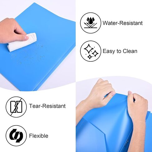 AKFYRO - Folders with Pockets and Prong, 5 Pack, Plastic, Pocket Folders, Folders with Prongs, File Folders with Fasteners, 2 Pocket Folder, Folder with Pockets, Two Pocket Folder, 3 Prong Folders in Saudi Arabia