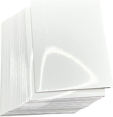 ARTCORR Glossy Laminated Paper Folders, Letter Size – 6 Count – Reinforced Pocket Folder – Heavy Duty – Made in USA in Saudi Arabia