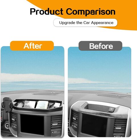 Hoolcar Phone Holder Mount Dash Multi-Mount Phone Kit with Storage Box Compatible with Dodge Ram 2018-2023, Interior Accessories in Saudi Arabia
