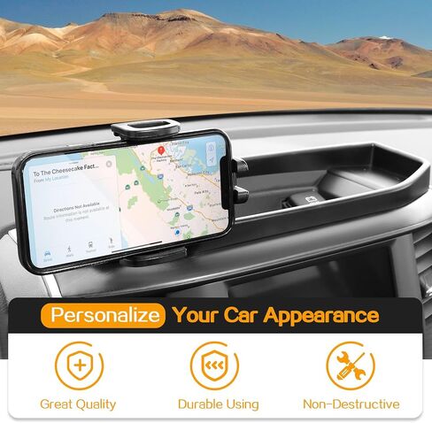 Hoolcar Phone Holder Mount Dash Multi-Mount Phone Kit with Storage Box Compatible with Dodge Ram 2018-2023, Interior Accessories in Saudi Arabia