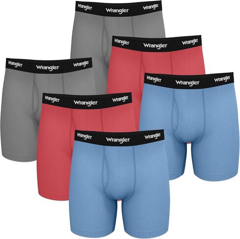 Wrangler - Ranger Mens Cooling Boxer Briefs - Dry Cool Cotton Men's Boxer Briefs in Saudi Arabia