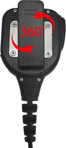 Ham Radio Speaker Microphone 3.5mm Threaded Ptt Shoulder Mic for Yaesu Ht Vertex Dmr Standard Horizon 380 ft-270 vx-6r hx210 vx-120 vx-170 vx-6 vx-7r vx6r ft-3dr ft-70dr Walkie Talkies (Black) in Kuwait