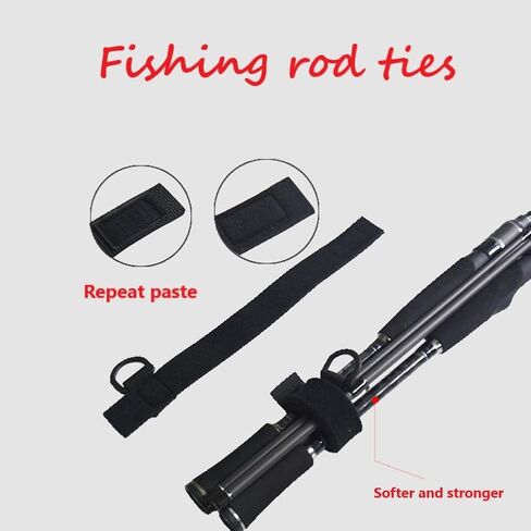 Fishing Rod Straps Holder 23Pcs, Stretchy Fishing Pole Carrier With Wading Belt, Fishing Hook Holder, Adjustable Fishing Pole Tackle Tie Fit for Casting Rod, Spinning Rod and Fly Rod, 5 Color in Saudi Arabia