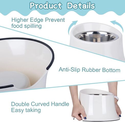 Super Design Elevated Dog Bowl Raised Dog Feeder for Food and Water, Non Spill Edges & Non Skid Sturdy Melamine Stand, Reduce Neck Stress, Less Regurgitating and Vomiting 1 Cup Orange in Saudi Arabia