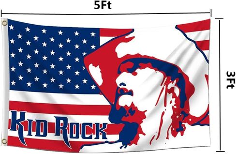 Kd Rock Flag 3x5 Feet Rock Born Free Video Tapestry for Outdoor College Dorm Room Guys Man Cave Frat Wall Deco in Saudi Arabia