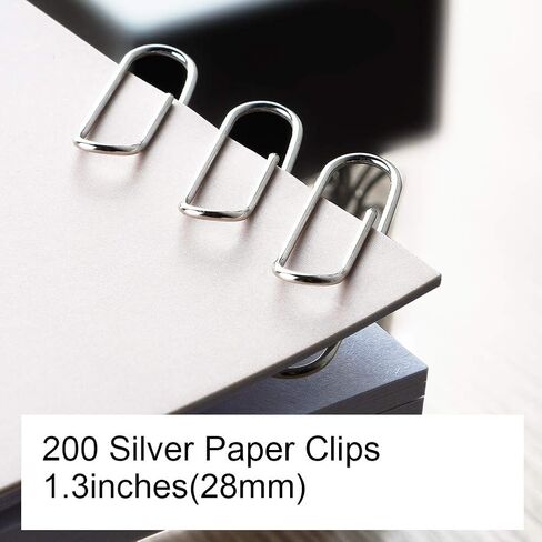 grwanpen® 2 Magnetic Paper Clip Dispenser Boxes with 100 Multicolored Paper Clips Each,Black in Saudi Arabia