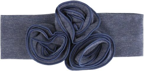 RuffleButts® Baby/Toddler Girls Light Wash Denim Headband - 0-24m in Saudi Arabia