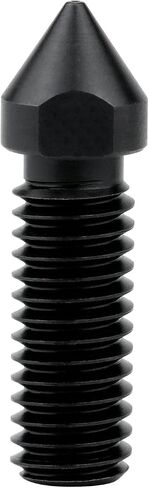 M6 High Temperature High Flow Hardened Steel Nozzle 0.4mm Compatible with 1.75mm 3D Printer Volcano Hotend Heat Block Sidewinder X1 X2 AC Vyper Kobra Max Print PEI PEEK Carbon Fiber (0.4mm) in Saudi Arabia