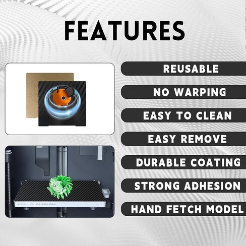 لوحة بناء PET PEI مزدوجة الجوانب من IdeaFormer لـ Prusa i3 MK2 MK2.5 MK3 MK3S MK4، ورقة فولاذية زنبركية PET PEI مرنة لطابعات Prusa ثلاثية الأبعاد 241 × 253.8 مم in Kuwait