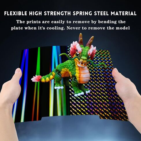 لوحة بناء PET PEI مزدوجة الجوانب من IdeaFormer لـ Prusa i3 MK2 MK2.5 MK3 MK3S MK4، ورقة فولاذية زنبركية PET PEI مرنة لطابعات Prusa ثلاثية الأبعاد 241 × 253.8 مم in Kuwait