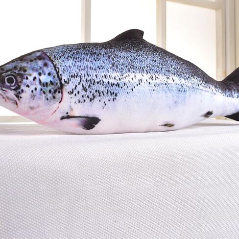 31.5 Inch Simulation Fish Plush Toy Pillow Soft Fish Cushion Pillow Stuffed Animal Toy for Cat Pets or Kids Birthday Gifts in Kuwait