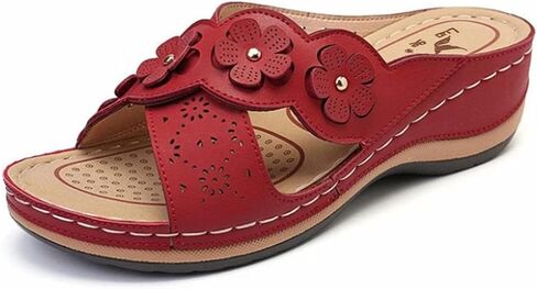 Sandals Women Orthopedic Sandals with Arch Support Platform Wedge Comfort Breathable Indoors Outdoors Slip On in Saudi Arabia