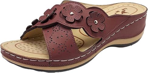 Sandals Women Orthopedic Sandals with Arch Support Platform Wedge Comfort Breathable Indoors Outdoors Slip On in Saudi Arabia