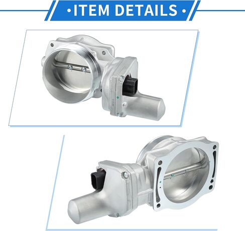 Throttle Body Assembly Compatible for Chevrolet Corvette 6.0L V8 - Gas 2005, 90.5mm Aluminum Alloy Silver Tone Engine Throttle Body Actuator in Saudi Arabia