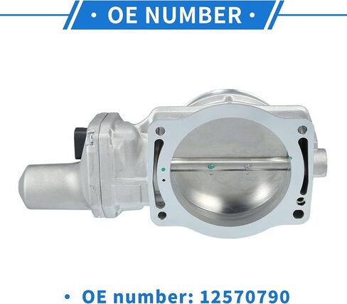 Throttle Body Assembly Compatible for Chevrolet Corvette 6.0L V8 - Gas 2005, 90.5mm Aluminum Alloy Silver Tone Engine Throttle Body Actuator in Saudi Arabia
