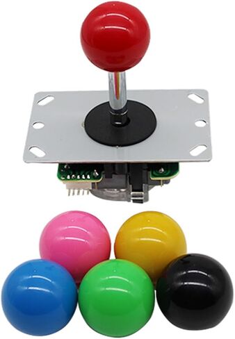 عصا التحكم الكرة العلوية 35 مم رأس عصا التحكم المستديرة الروك Balltop مقبض الممرات استبدال الملحقات 2 قطعة (أحمر) in Saudi Arabia