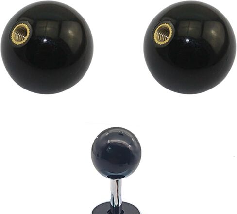 عصا التحكم الكرة العلوية 35 مم رأس عصا التحكم المستديرة الروك Balltop مقبض الممرات استبدال الملحقات 2 قطعة (أحمر) in Saudi Arabia