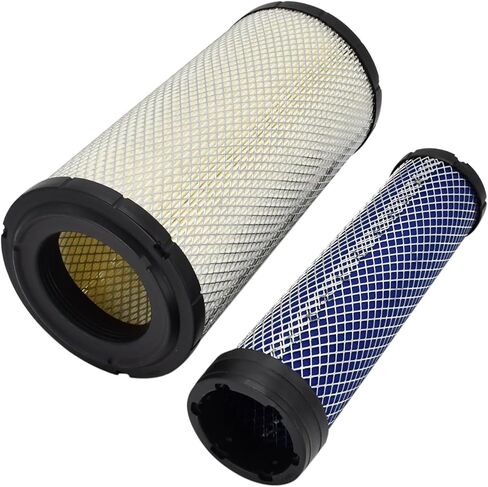 مجموعة فلاتر الهواء P828889 P829333 متوافقة مع Kubota Loader SVL90 SVL90-2 متوافقة مع Wix 46562 46569 Caterpillar CAT 110-6326 110-6331 Case 222421A1 222422A1 in Kuwait